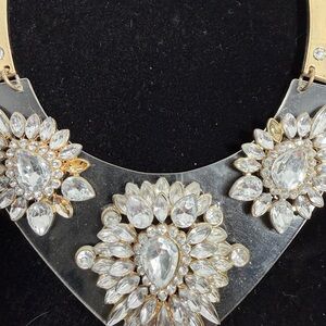 Cara Couture Gold and Silver Floral Necklace